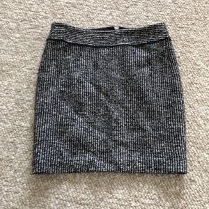 Ann Taylor black tweed mini.